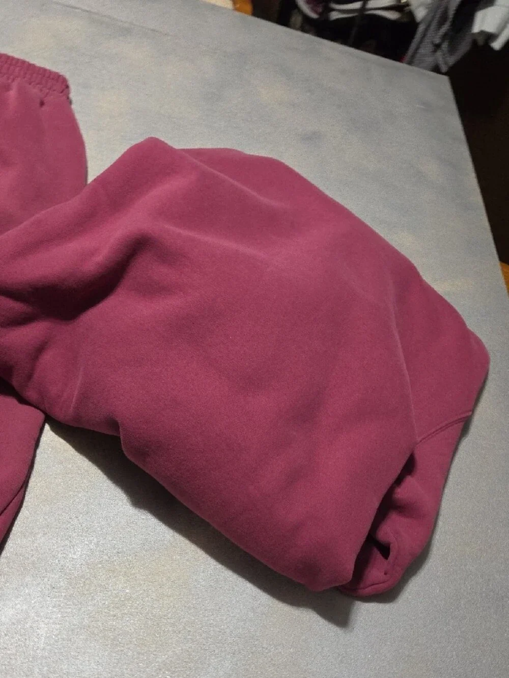 Cozy Maroon Hoodie & Joggers Set Top Is Small Bottoms Are Xs